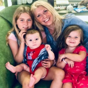 Tiffany Bunnell's family photo with three children.
